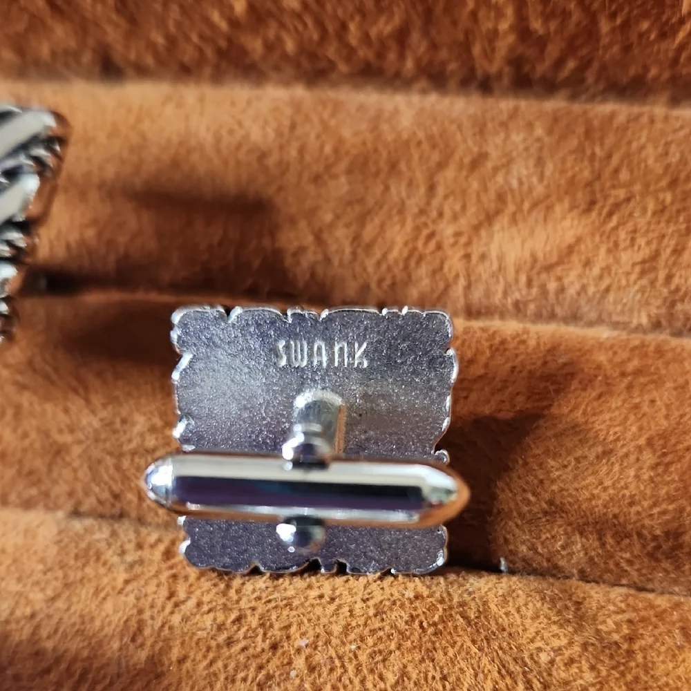 Vintage SWANK | Silvertone Cufflinks Set of 2